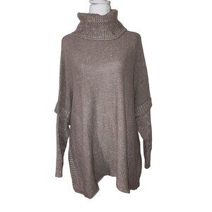 Marla Wynne Oversized Knit Cowl Neck Sweater Pullover Long Sleeve Size L